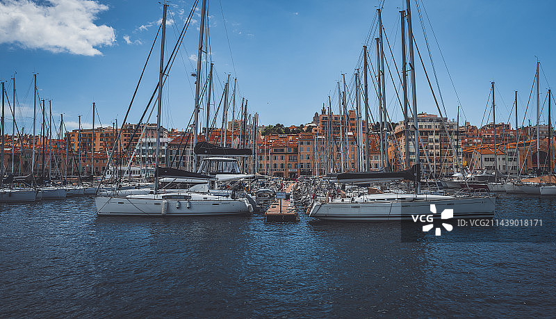 马赛港口图片素材