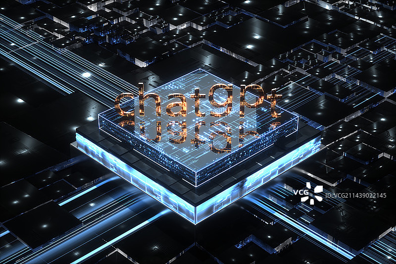 3D电脑芯片处理器图片素材