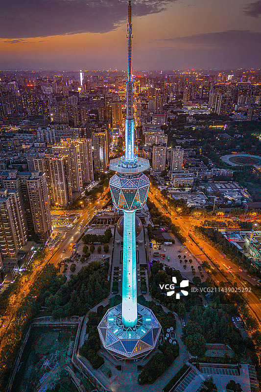 西安广播电视塔图片素材