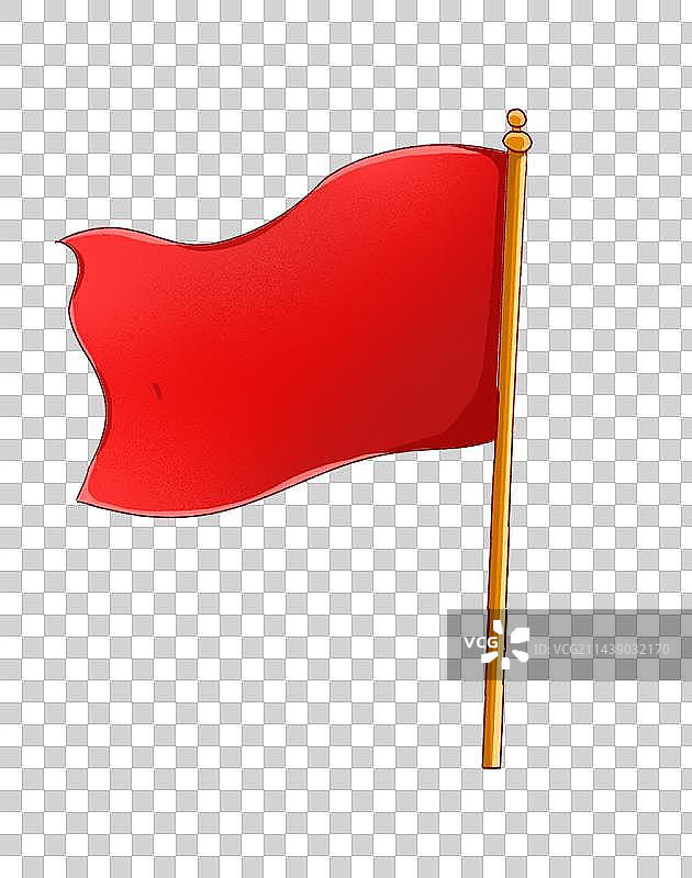 红色的旗帜图片素材