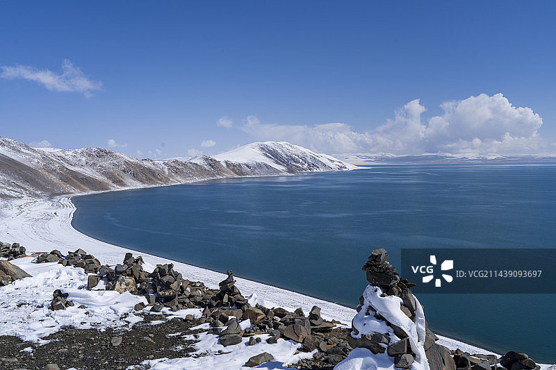 西藏巴木措图片素材