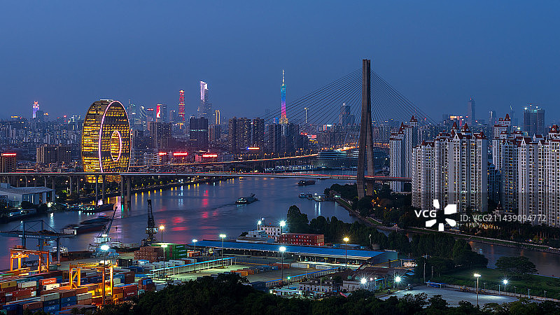 广州圆与珠江新城图片素材