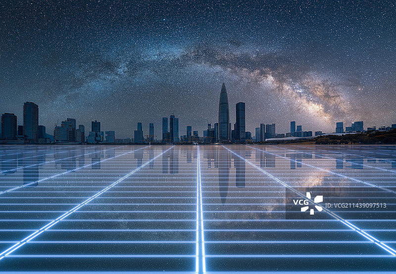 城市建筑与科技概念，深圳人才公园，深圳地标建筑未来科技背景图图片素材