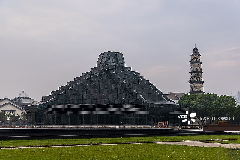 绍兴城市广场风光地标建筑图片素材