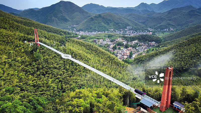 杭州山沟沟玻璃桥图片素材