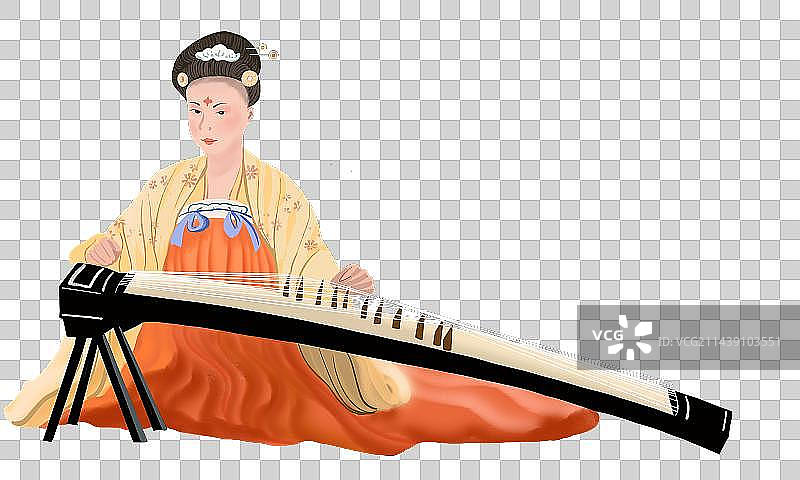 抚琴图片素材