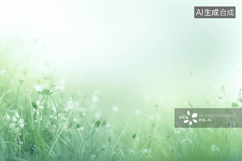 【AI数字艺术】野外开花植物特写图片素材