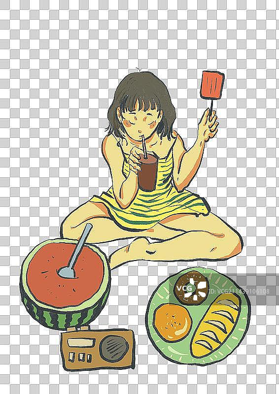 夏日元素图片素材