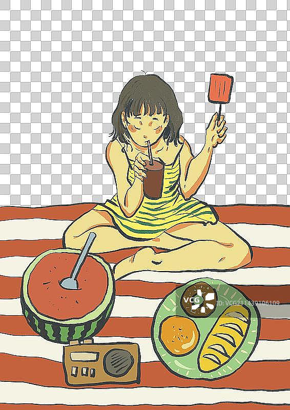 夏日元素图片素材