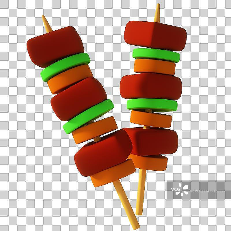 3D渲染户外野餐露营烧烤图片素材