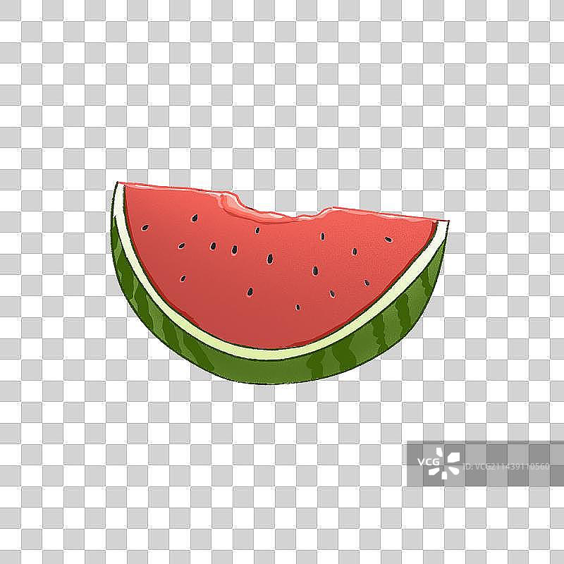 西瓜插画元素图片素材