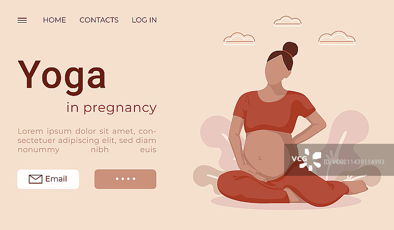 孕妇瑜伽图片素材