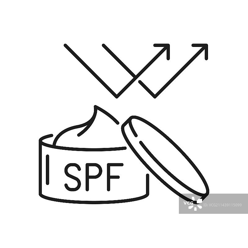 防晒化妆品SPF霜，阻挡阳光图片素材