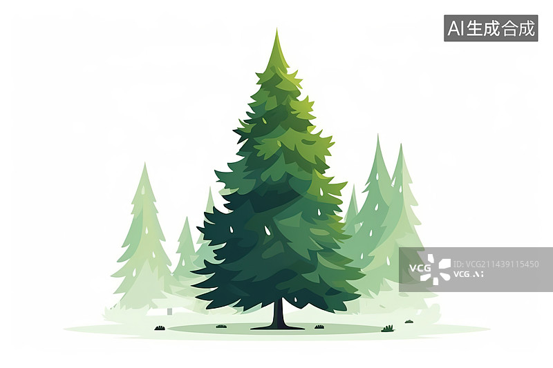 【AI数字艺术】美丽的圣诞树图片素材