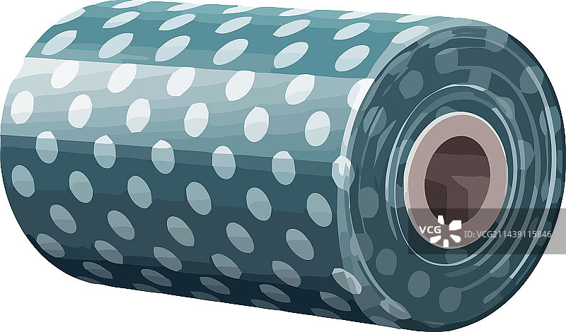 带圆点的塑料包装卷图片素材