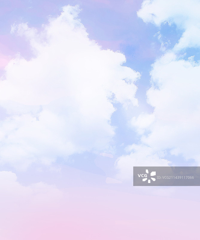 彩色天空白云背景 浪漫的云彩图片素材