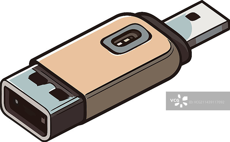 象征数据可访问性的USB闪存盘图片素材