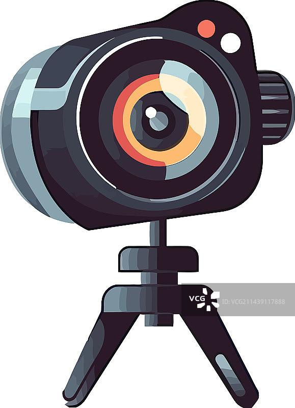 象征安全的现代相机设备图片素材