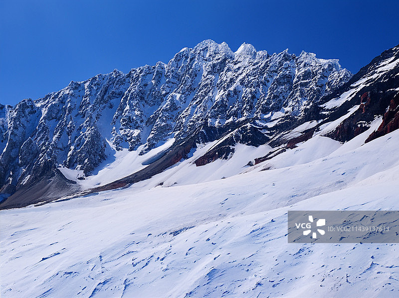 雪山冰川特写图片素材