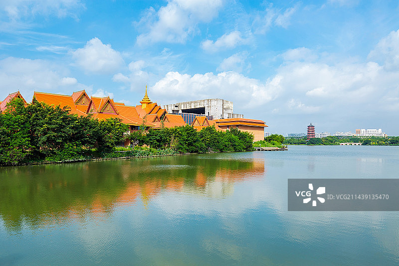 东莞市华阳湖，风情岛图片素材