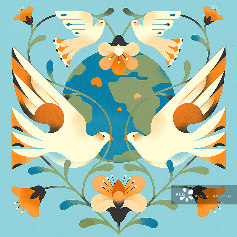 20230505-中国提出的全球发展倡议、全球安全倡议和全球文明倡议，充满了中国传统文化中“与邻为善”“天下大同”等东方智慧图片素材