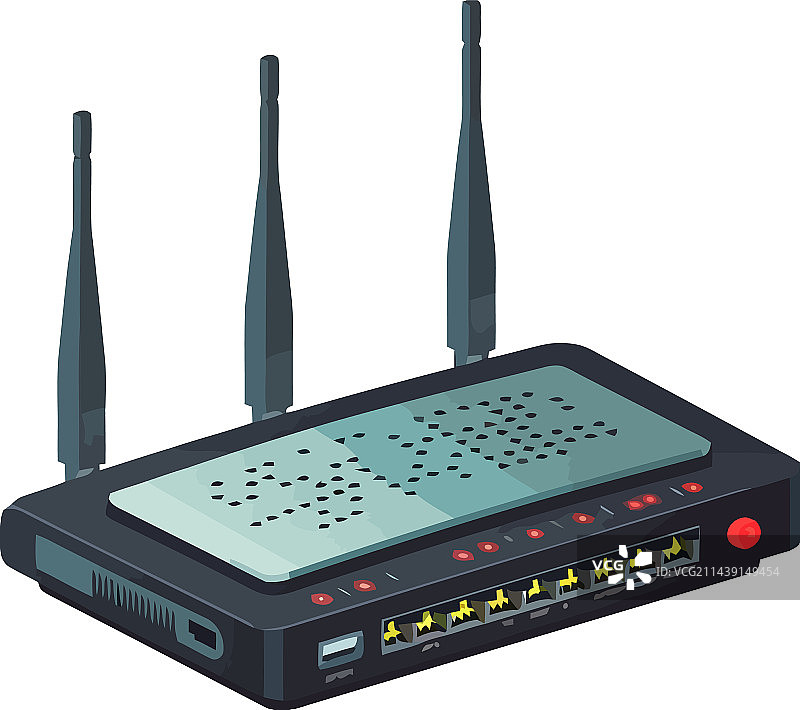 无线路由器连接全球通信图片素材