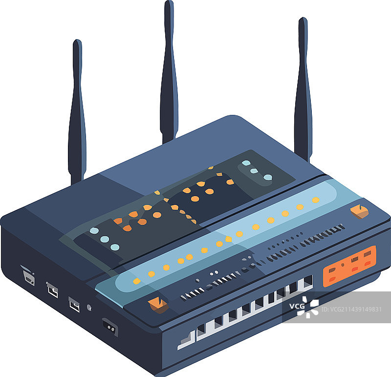 无线路由器将电脑连接到互联网图片素材