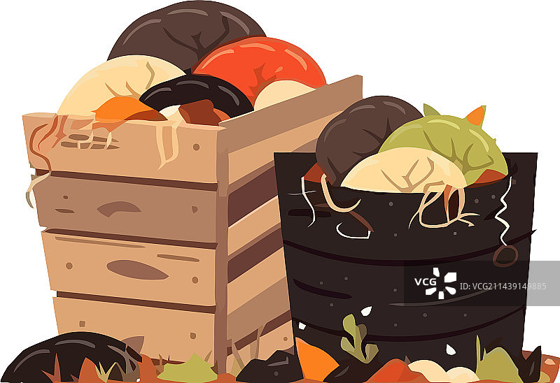 用于堆肥的有机食物图片素材