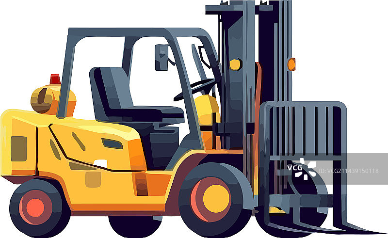 叉车运送货物图片素材