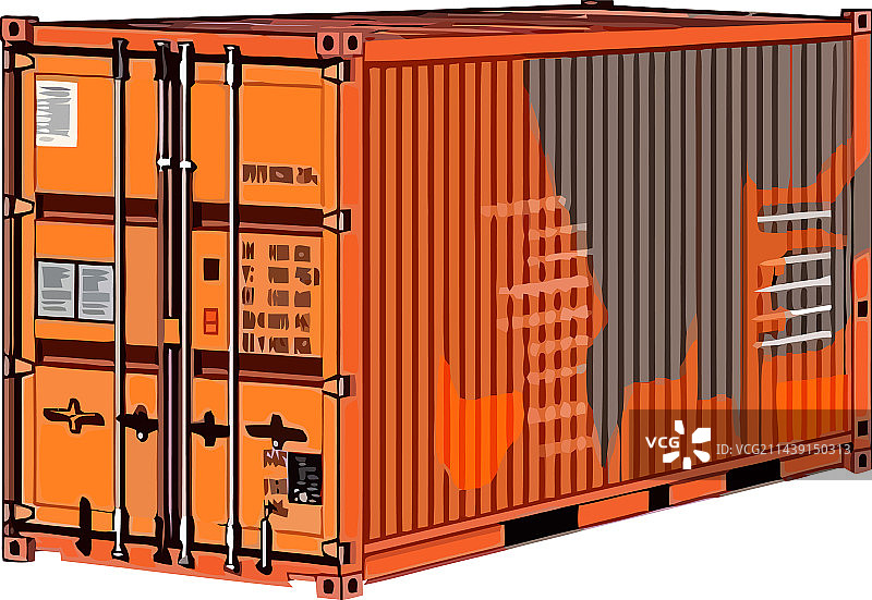 商业货物集装箱图片素材