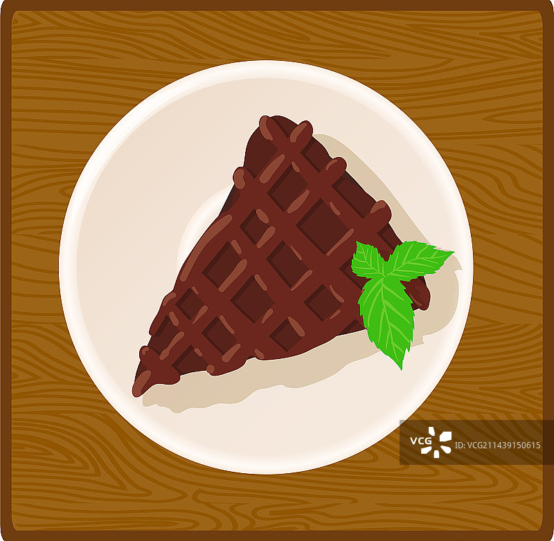 巧克力甜点2.5D图标图片素材