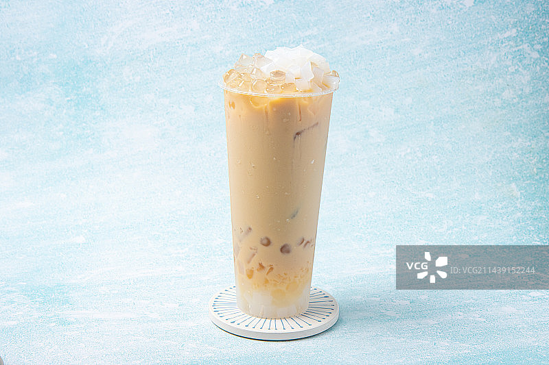 椰果啵啵奶茶图片素材