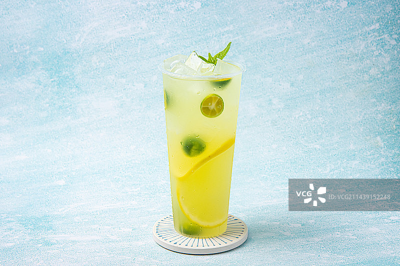 金桔柠檬水图片素材