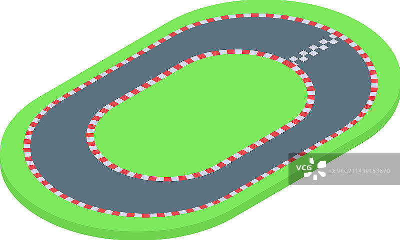 2.5D赛道图标赛车队图片素材