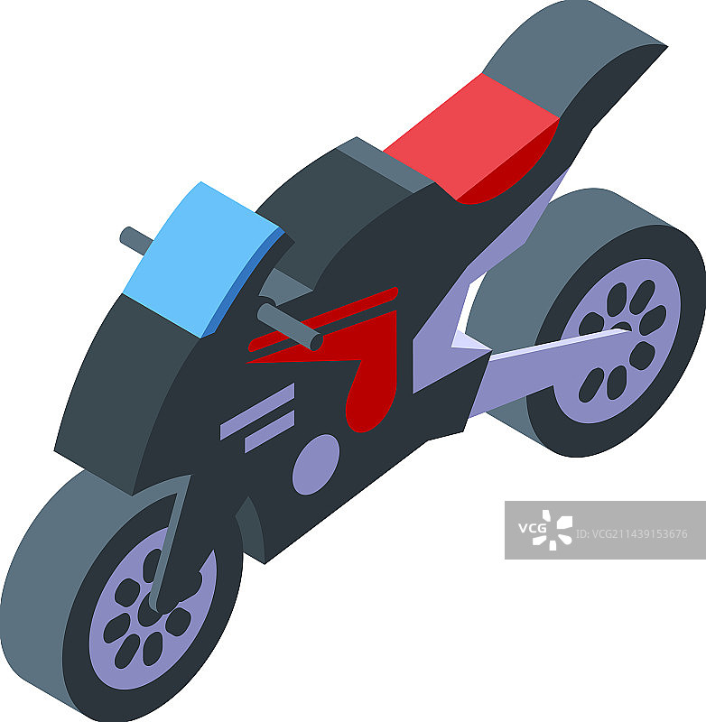 自行车赛车图标2.5D赛车队图片素材