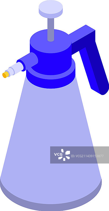 喷雾瓶2.5D花园图标图片素材