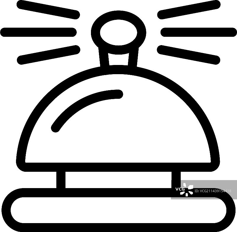 宠物餐厅铃铛图标动物轮廓图片素材