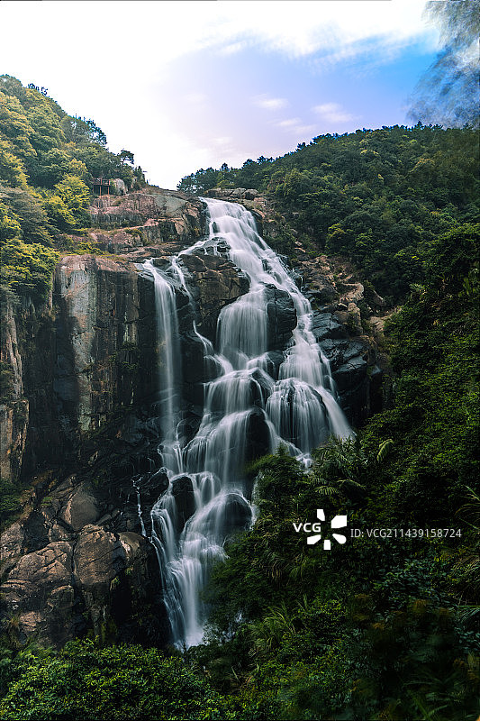 九鲤飞瀑2图片素材