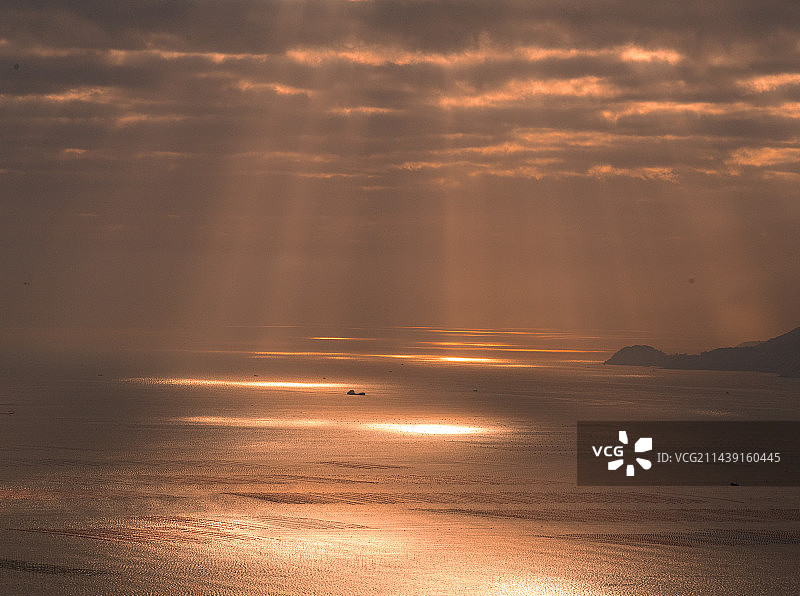 霞浦花竹日出图片素材