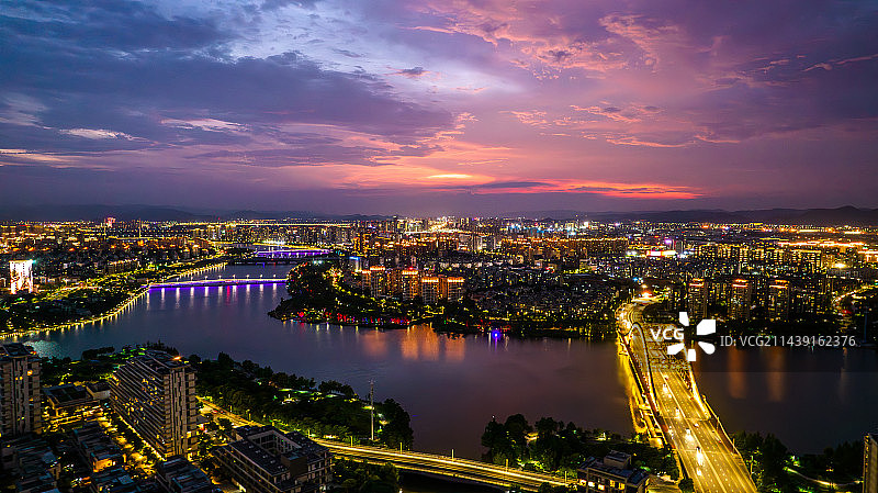 宁波日落图片素材