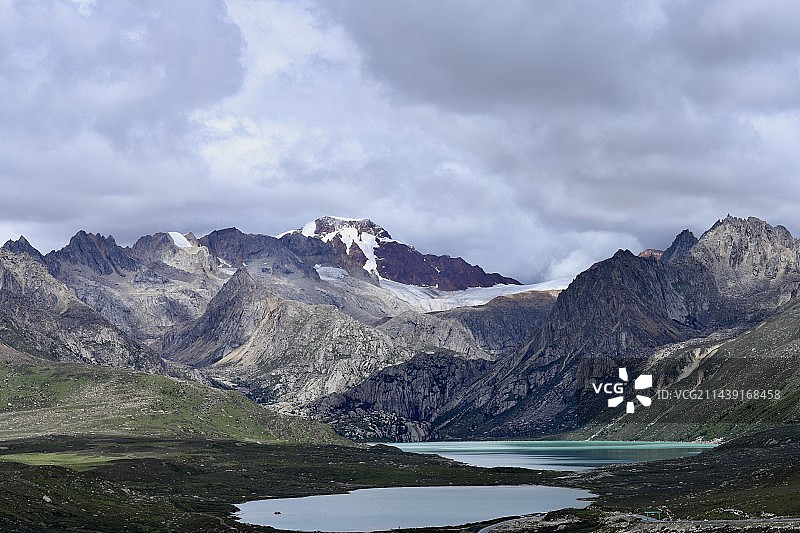 姊妹湖-海子山图片素材