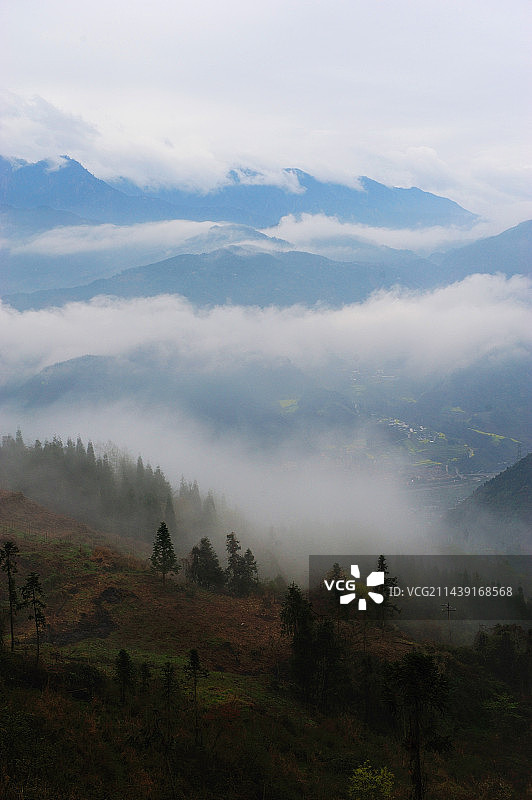 汶川县水磨古镇，最全的视角图片素材