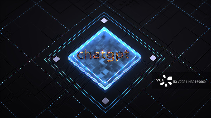 3D电脑芯片处理器图片素材