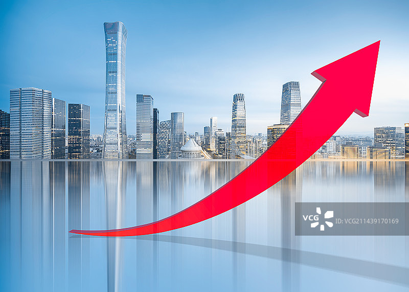 业绩增长的北京科技未来城市图片素材