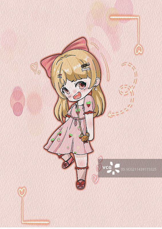 多巴胺女孩-小草莓图片素材