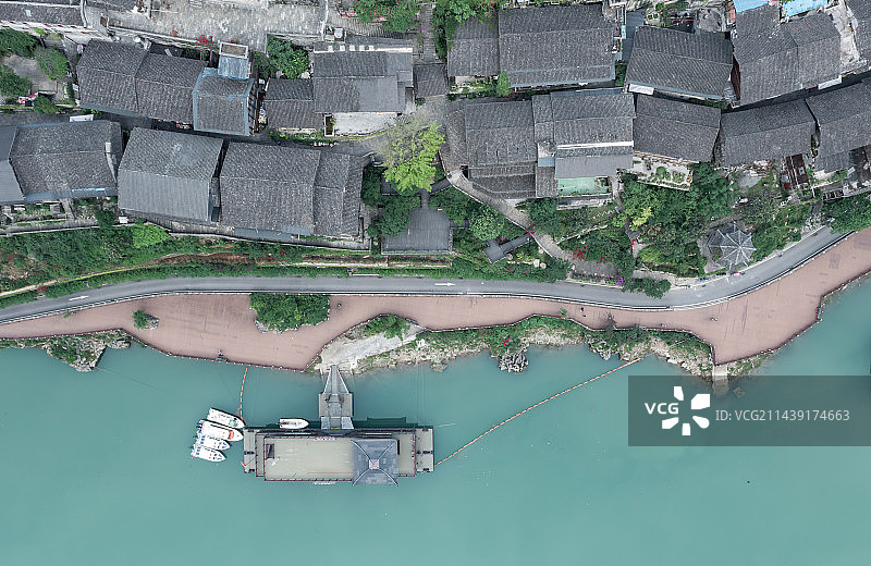 静静的龚滩古镇（重庆市酉阳县）图片素材