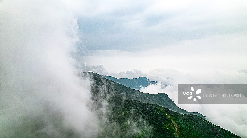 大觉寺云海图片素材