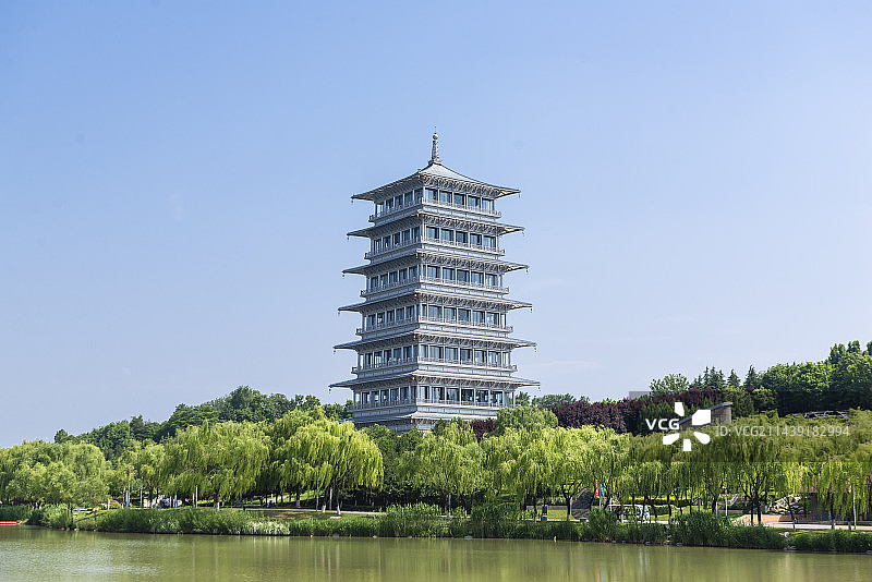 西安 长安塔图片素材