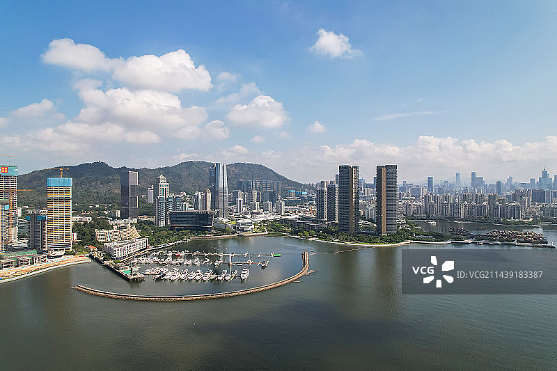 深圳海上世界文化艺术中心航拍图片素材