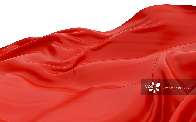 3D渲染红色波纹图片素材